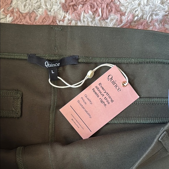 Quince Deep Green Pants - Picture 2 of 3